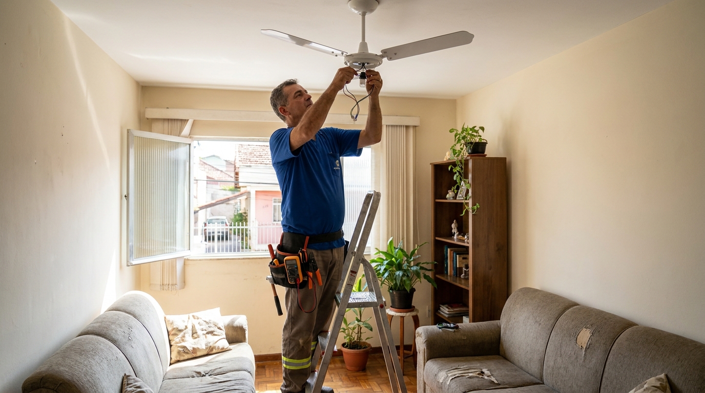 Instalação de Ventilador de Teto perto de mim em Manaus‑AM